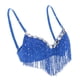 thumbnail image 5 of Traje de danza del vientre para mujer con flecos y lentejuelas, ideal para fiestas, festivales y clubes. Azul Roytal, 5 of 9