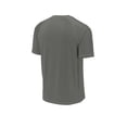 thumbnail image 4 of Sport Tek Adult Male Men Plain Short Sleeves T-Shirt Dark Smoke Gry 2X-Large, 4 of 4