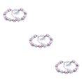 thumbnail image 1 of Qarigey Hermosa de acero inoxidable de cristal en forma de corazón cadenas de bricolaje hecho a mano de vidrio elegante amistad brazalete Type1 NO1, 1 of 6