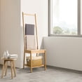 thumbnail image 3 of Jilary Bamboo Bath Towel Rack, Multifunctional Bathroom Floor Shelf, Floor Storage rack, Chair with Towel Rack, 3 of 6