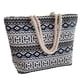 thumbnail image 1 of Bolso de playa Bolsos de playa Bolsos de mano para mujer Bolso de mano de lona bohemio a rayas para mujer con cierre de cremallera, utilitario, impermeable, estético Bolsos de playa, 1 of 6