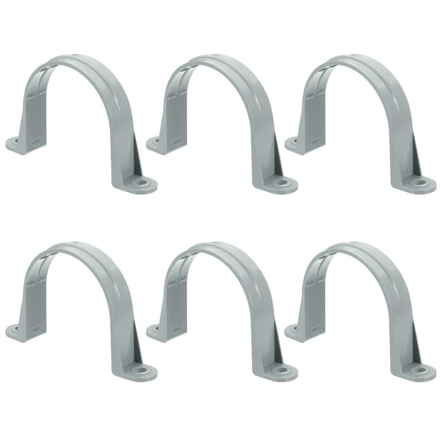 Plastic Conduit Clamp Pipe Strap 2 Holes Conduit Strap Plastic Pipe Supports for Pipes Conduit Cables 3"