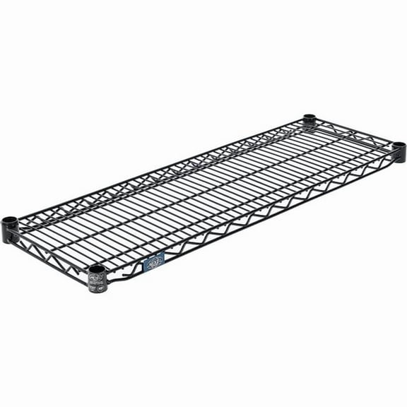 Global Industrial S1236B Nexel Black Epoxy Wire Shelf - 36 x 12 in.