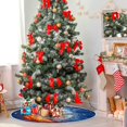 thumbnail image 4 of FMSHPON Fire Water Baseball Xmas Christmas Tree Skirt Stand Mat for Holiday Party Decoration Indoor Outdoor 36 inches, 4 of 6