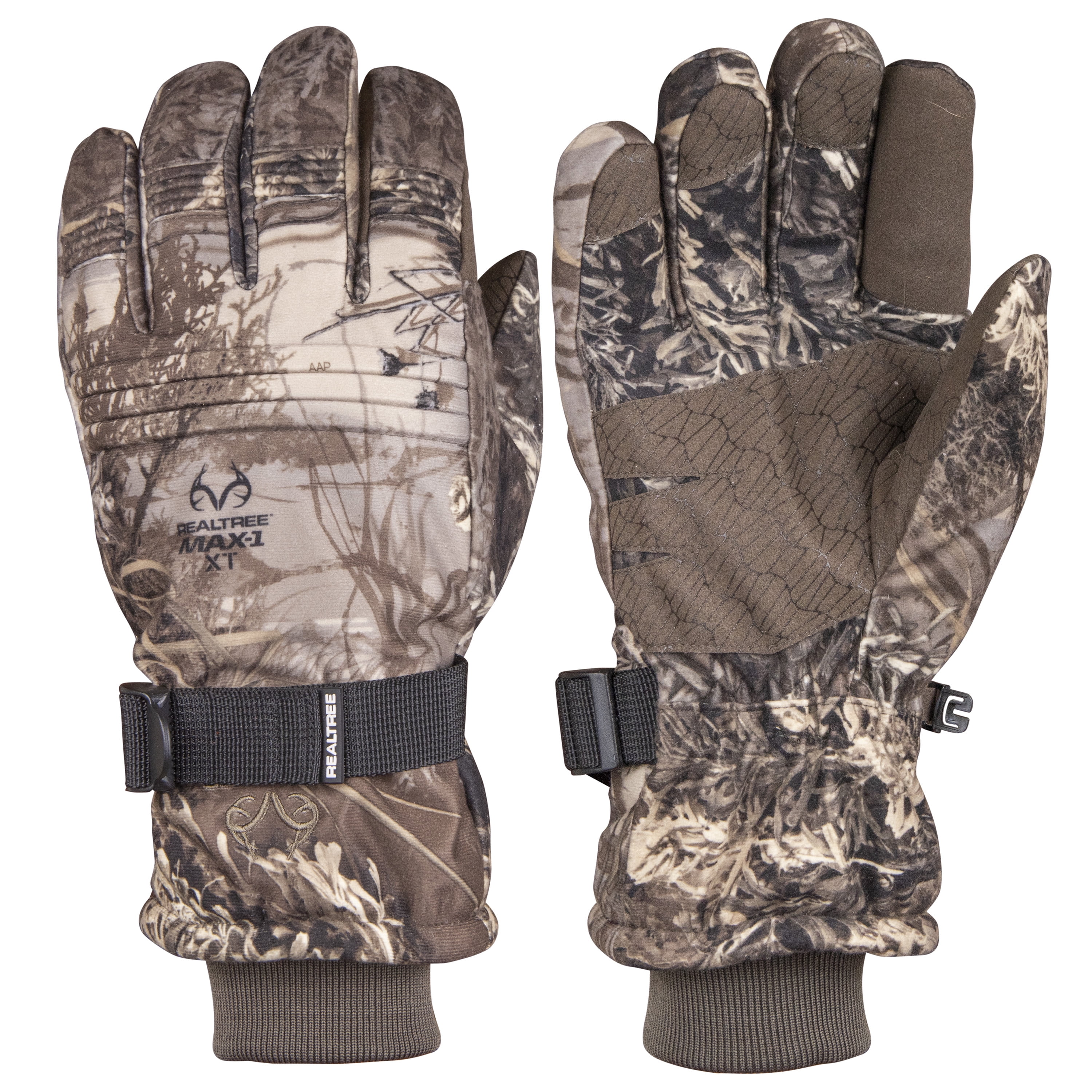 Realtree Work Gloves Camo Hunting Outdoor Synthetic Leather Palm Gloves Medium 