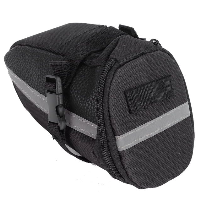 Bolsas de asiento de bicicleta de poliéster con bolsa de sillín de bicicleta debajo del asiento con tira reflectante para ciclismo
