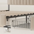 thumbnail image 6 of Aiho Full Bed Frame, Upholstered Platform Bed with Sturdy Metal Frame and 4 Under-Bed Drawers - Beige, 6 of 10