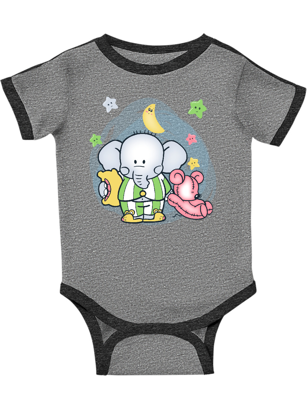 INKtastic Elephant Pajamas Infant Creeper
