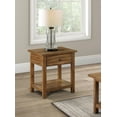 thumbnail image 2 of Payne 1-drawer Wood End Table with Shelf Distressed Brown, 2 of 8
