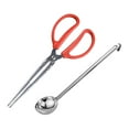 thumbnail image 1 of Juego de pinzas para chimenea, mini recogedor de leña, accesorio indispensable para fogatas de mesa para cocinar al libre., 1 of 10