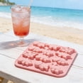 thumbnail image 5 of Dinosaur Shape Silicone Ice Cube Tray – Fun Dino Mold for Ice, Chocolate & Candy, Flexible Freezer Accessory (Pink), 5 of 5