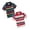 Black & Red, variant on 2-Pack Kid Boys Girls T Shirt Rainbow Striped Cotton Short Sleeve Lapel Shirts Tees for Kids Fashion Comfortable Summer Clothes