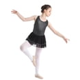 thumbnail image 3 of DPOIS Girls Swan Ballet Dance Cutout Back Gymnastic Leotard Ruffle Tiered Tutu Dress, 3 of 6