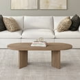 thumbnail image 3 of Henn&Hart 47.63" Antiqued Gray Oak MDF Coffee Table, 3 of 7