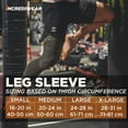 thumbnail image 3 of Incrediwear Full Length Leg Sleeve for Pain Relief & Muscle Recovery 2-Pack (Black, Small), 3 of 5