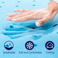 thumbnail image 3 of Subrtex 2,3, or 4 Inch Gel-Infused Memory Foam Mattress Topper With Removable Fitted Bamboo Cover, 3 of 11