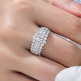 thumbnail image 6 of Wuziwen Emerald Cut Wedding Bands for Women Engagement Rings for Her 925 Sterling Silver Eternity Rings Size 5, 6 of 8