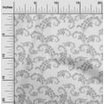 thumbnail image 2 of oneOone Cotton Jersey Off White Fabric Asian Paisley Sewing Fabric By The Yard Printed Diy Clothing Sewing Supplies 58 Inch Wide, 2 of 4