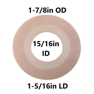 Toilet Flush Valve Seal (1-7/8-inch OD and15/16-inch ID, 1-5/16-inch Lip) (47mm OD 24mm ID 34mm Lip)
