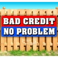 thumbnail image 1 of Bad Credit No Problem 13 oz Vinyl Banner With Metal Grommets, 1 of 4