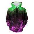 thumbnail image 2 of Fartey Unisex Hoodies with Pockets Funny 3D Graphic Fleece Sweatshirts Long Sleeve Drawstring Pullover Tops for Men and Women Hot Pink M, 2 of 9