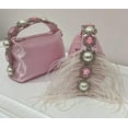 thumbnail image 2 of Kukuzhu Women Evening Bags Chic Diamond Pearl Handle Evening Clutch Purse Handbag for Patry, 2 of 4