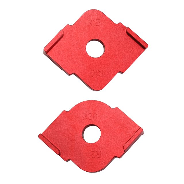 2 unids Half Round Corner Radius Plantilla de posicionamiento de plantilla J-R Localizador de aleaci Cacagoo Posicionamiento rápido