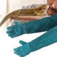 thumbnail image 5 of Guantes de protección de seguridad para entrenamiento de reptiles y mascotas, color azul, antimordeduras, para perros y gatos Varanid Snake (azul), 5 of 5