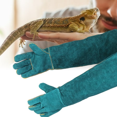 

Zerodis Reptile Safety Gloves Anti-biting Gloves (Blue) Dogs Snake For Varanid Cats