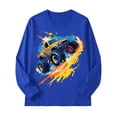 thumbnail image 5 of Wonitaaizi Boys Monster Truck Graphic Long Sleeve T-Shirt Top Fall (7-8 Years,Dark Blue), 5 of 5