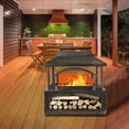 thumbnail image 4 of 37' inch Rectangular Metal Outdoor Wood Burning Fireplace-Outdoor Fireplace US, 4 of 19