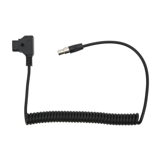 XLR Adapter Power Coiled Cable, Telescopic Freely D Tap 4 Pin XLR Adapter Coiled Cable For Monitor