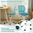 thumbnail image 4 of Homy Casa Kids Desk Chair, Height Adjustable Small Study Computer Task Chair for Student Children Teens with Wheels, Ocean Blue, 4 of 9
