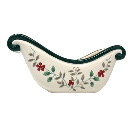 Pfaltzgraff Winterberry Sled Candy Dish