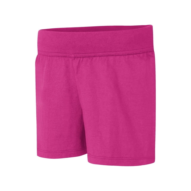 Hanes Short en Jersey pour Filles, m, Amarante