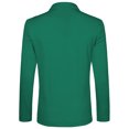 thumbnail image 3 of INSPIRE CHIC Men's Coat Notched Lapel Long Sleeve Knit Blazer with Pockets Green 46, 3 of 7
