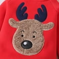 thumbnail image 5 of Utoimkio Newborn Infant Baby Christmas Romper Boy Girl Long Sleeve Crewneck Reindeer Print One Piece Jumpsuit Merry Christmas Clothes Pajamas Outfits, 5 of 8
