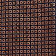 thumbnail image 7 of Jacob Alexander Men's Woven Dotted Motif Grid Pattern Slim 2.5 inch Width Neck Tie - Blue Copper, 7 of 7