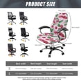 thumbnail image 7 of POLERO Anti-Dust All-in-One Computer Office Chair Covers, Cherries Pattern Elastic Cloth Anti Stain Desk Office Chair Protector Cover for Home Office Home Study, 7 of 7