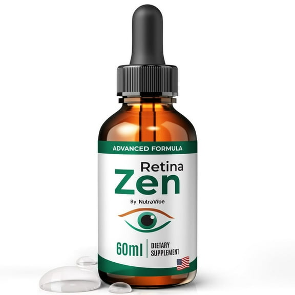 RetinaZen Drops – Daily Eye Care Formula with Original Blend to Support Visual Wellness, Eye Comfort & Healthy Vision |Easy-to-Use Liquid for Everyday Use (30 Servings)