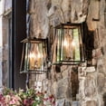 thumbnail image 4 of 2105-LL Walker 3-Light 17-1/2" High Outdoor Wall Sconce with Clear Glass Shade, 4 of 8