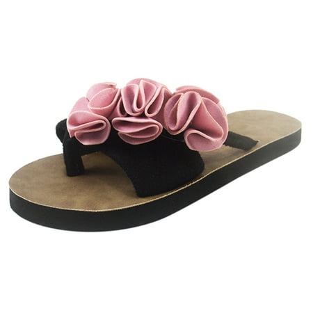 

zttd women beach breathable flowers sandals home slipper flip-flops flat shoes women s slipper a