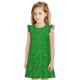 thumbnail image 1 of Balery Green Sparkling Shiny Camisón de princesa para niñas, pijama de algodón con mangas abullonadas, suave y bonito.-Small, 1 of 6