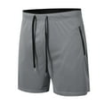 thumbnail image 5 of Mens Short Summer Shorts for Men Men's Running Shorts With Zipper Pockets Gym Athletic Workout 5" Shorts For Men, 5 of 5