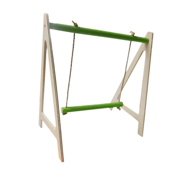 DOLITY Bird Parrot Cage Hammock Bird Chewing Toy for Cockatiel Parakeet Small Birds Green