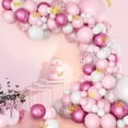 thumbnail image 5 of Guirlande de Ballons d'Anniversaire, Arche de Ballons - Ballons Roses, Ballons Blancs et Confettis, Guirlande de Ballons Roses pour Décorations d'Anniversaire, Mariages, Décorations d'Halloween, Fille, 5 of 5