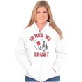 thumbnail image 4 of Arkansas in Hog We Trust Funny AR Zip Up Hoodie Men's Women's Brisco Brands X, 4 of 6