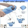 thumbnail image 4 of Btomtd Pet Towels for Dogs and Cats Absorbent Soft and Quick Dry Microfiber for Bathing Comfortable Cleaning Hand Towels - 31.49'x15.74', Blue, 4 of 8