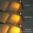 thumbnail image 2 of SHAR A Black Reading Clip Reading Light USB Rechargeable Bedside Clip Art Light Warm White Light Adjustable Portable Bookmark Light, 2 of 4