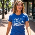 thumbnail image 4 of Womens Don't Touch My Freedom T Shirt Funny 4th of July USA Merica Novelty Party Tee Womens Graphic Tees, 4 of 9